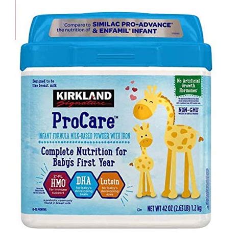 kirkland procare baby formula